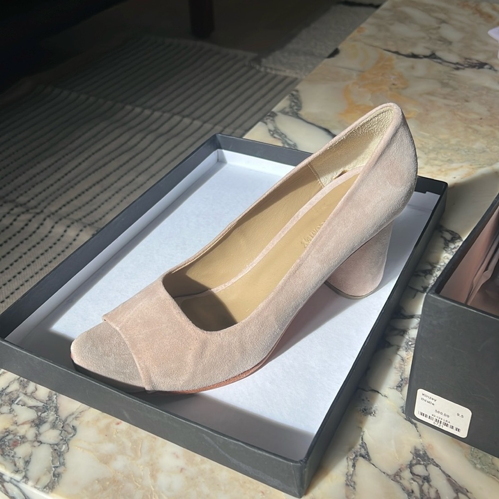 Rachel Comey suede block heel pumps shoes